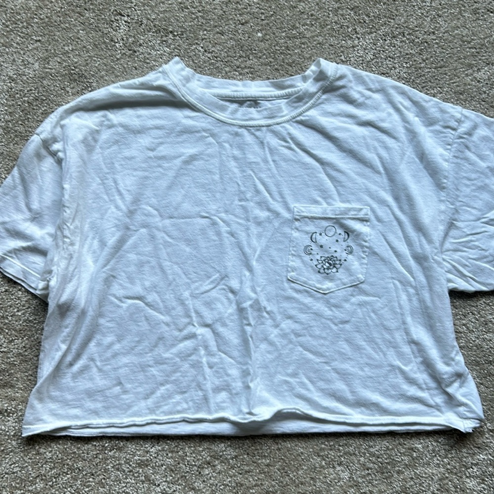 American Eagle constellations cropped tee